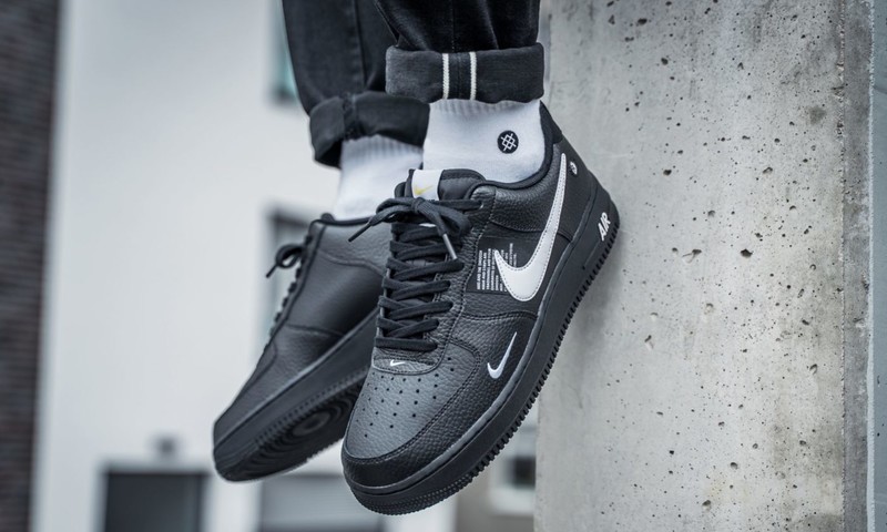 Air force 1 utility best sale black low